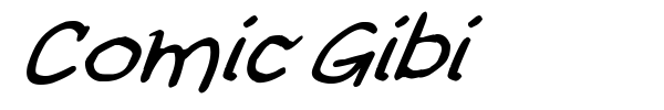 Comic Gibi font preview